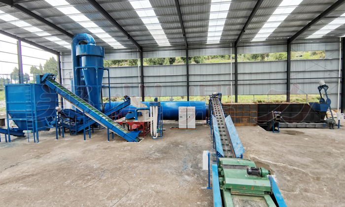 秸稈粉碎烘干壓塊設備圖片