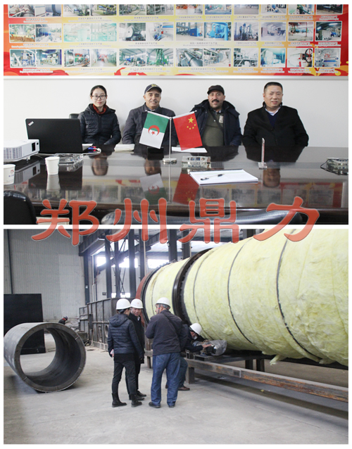 阿爾及利亞考察酒糟烘干設備