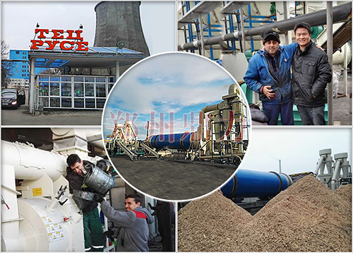 木屑烘干機生產現場