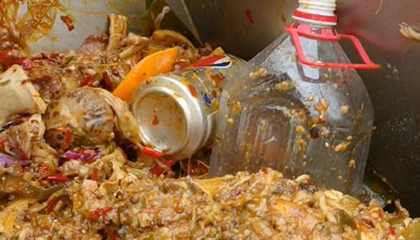 餐廚垃圾脫水前