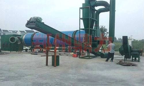 湖北秸稈烘干機安裝現場