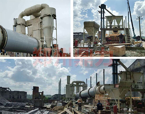 俄羅斯煤泥烘干機調試圖片