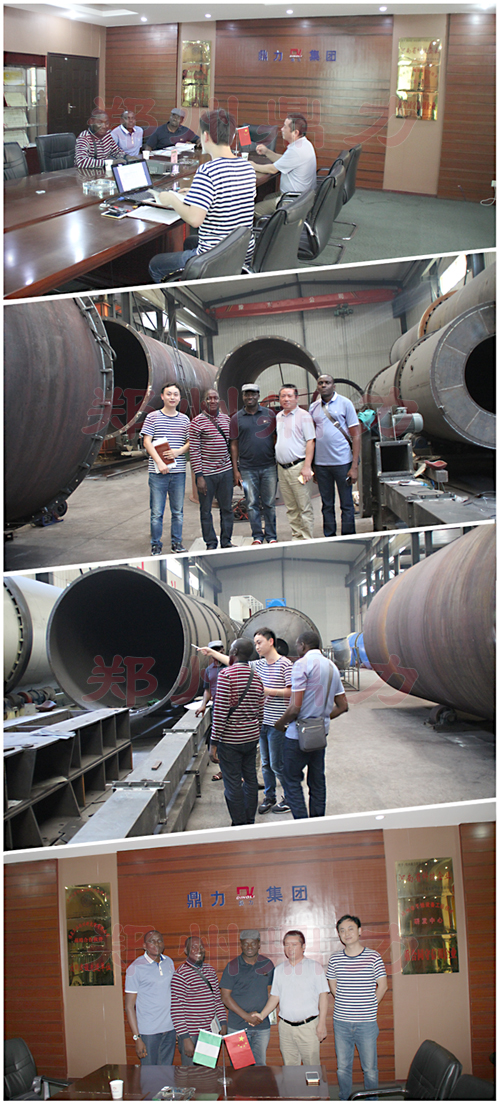 尼日利亞來鄭州鼎力參觀有機肥烘干項目