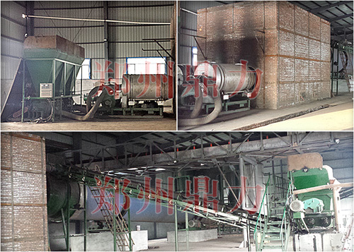 煤泥烘干機安裝現場