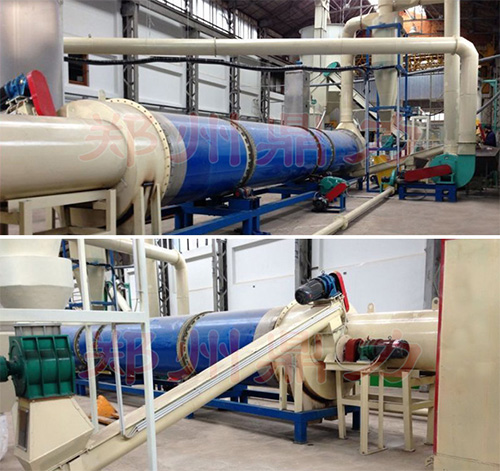 意大利木屑烘干機安裝調試現場