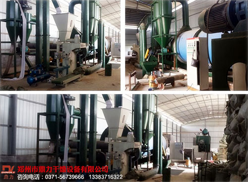 陜西噴漿玉米皮烘干機生產現場